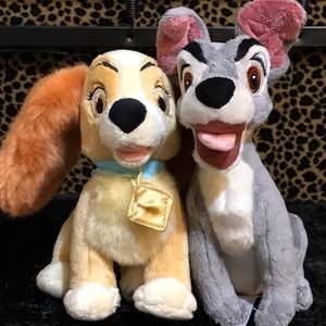 Vintage..Stuffed Lady & The Tramp